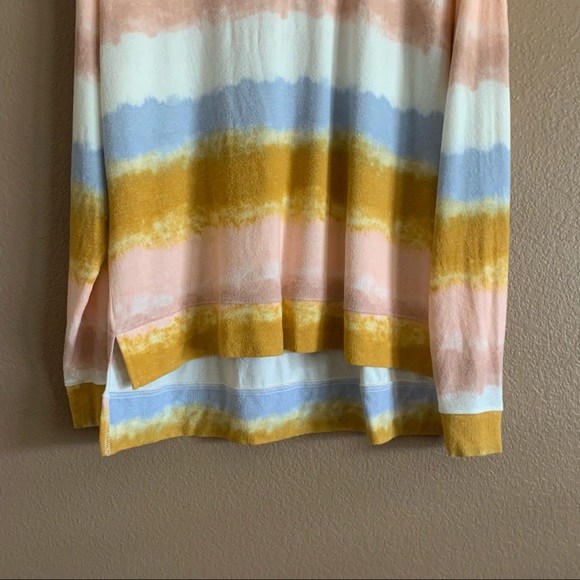 BP Lightweight Tie Dye Striped Sweater Size Large - Picture 5 of 8